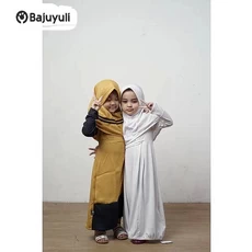 Gamis Putih Anak Cadar Umur 7 Tahun