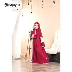 Gamis Anak Warna Navy Cadar Ecer