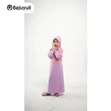 Gamis Putih Anak Perempuan Niqab Ecer