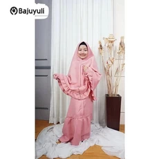 Gamis Anak Warna Navy Syari Reseller