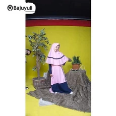 Gamis Anak Bahan Wolfis Seragam Ecer