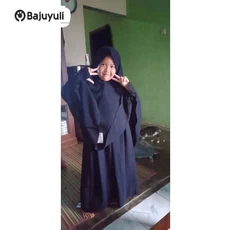 Gamis Anak Warna Navy TPA Ecer