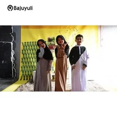 Baju Gamis Anak Perempuan Warna Hitam Umur 6 Tahun