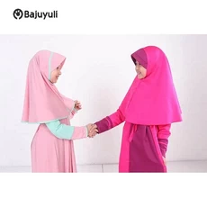 Gamis Anak Warna Hijau Botol TPQ Tanggung