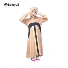 Gamis Anak Kombinasi 2 Warna MTS Anak Tanggung