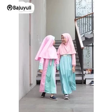 Gamis Anak Warna Putih SMP Umur 13 Tahun