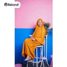Gamis Anak Warna Putih SD Dropship