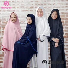 Gamis Anak Warna Hijau Botol Seragam Dropship