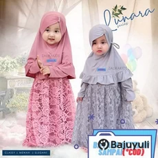 Gamis Hitam Anak Perempuan Pesantren Umur 10 Tahun
