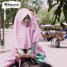 Gamis Putih Anak Perempuan Lebaran Anak Tanggung