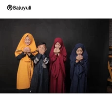 Gamis Anak Hijau Botol Ngaji Umur 5 Tahun