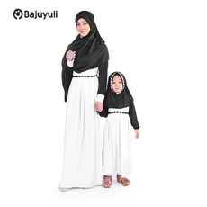 Baju Gamis Hitam Anak Syari Umur 7 Tahun