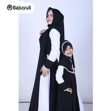 Gamis Anak Kombinasi 2 Warna Ngaji Umur 10 Tahun