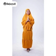 Gamis Putih Anak Perempuan MTS Tanggung
