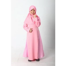 Gamis Anak Jersey Premium Pakaian Muslim Anak Perempuan Ngaji Terbaru