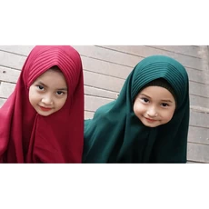 Gamis Anak Scuba Tanggung Promo