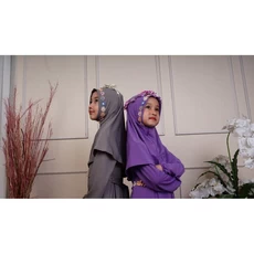 Baju Muslim Anak Dewasa Wanita Gamis Syari Cutetrik