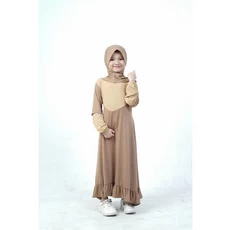 Gamis Anak Perempuan Umur 8 12 Tahun Polos TPA