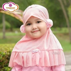 Jilbab Anak Model Topi TK Rabbani