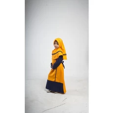 Gamis Anak Kombinasi Polos Terbaru Cutetrik