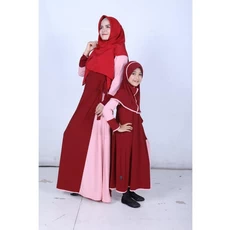 Gamis Anak Jersey Premium Pakaian Muslim Anak Perempuan Lebaran Tanggung