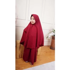 Baju Gamis Anak Anak Nafisa Polos Tanggung