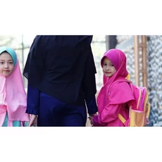 Gamis Anak Wolfis Syar I Lebaran Tanggung