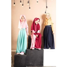 Gamis Set Anak Perempuan TPQ Gratis Ongkir