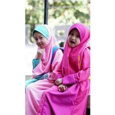 Gamis Anak Polos Dress Muslim Syari Paku Payung