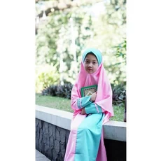 Gamis Anak Perempuan 3 Sd 4 Polos Ngaji