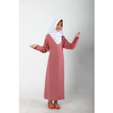 Gamis Anak Kaos Polos Tanggung