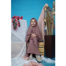 Gamis Anak Jersey Premium Pakaian Muslim Anak Perempuan Lebaran Cutetrik