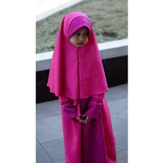 Gamis Anak Perempuan 12Tahun Polos Ngaji