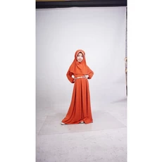 Baju Muslim Anak Dewasa Wanita Gamis Tanggung Promo