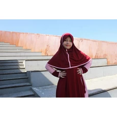 Gamis Satin Anak Seragam Cutetrik