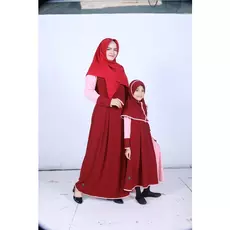 Gamis Anak Perempuan Kembaran Adik Kakak Lucu Aruwais