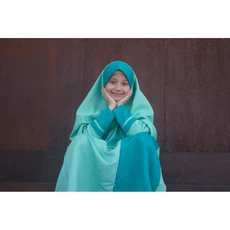 Gamis Anak Syari Set Cadar Seragam Ngaji