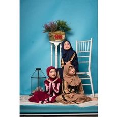 Gamis Pesta Couple Ibu Dan Anak Perempuan TPQ Terbaru 2023