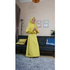 Gamis Anak Satin Velvet Murah Aruwais