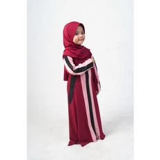 Gamis Kaos Anak Perempuan Lebaran Tanggung