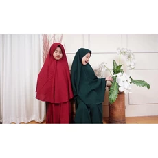 Gamis Anak Kombinasi Polos SD Promo