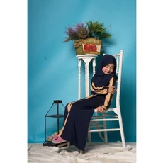 Gamis Syari Anak Usia 10 Brukat TPA Dropship