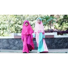 Gamis Syar I Anak Perempuan Usia 11Tahun TPA Gratis Ongkir