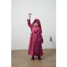 Gamis Anak Syari Muslimah Seragam Labella