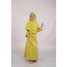 Gamis Jersey Anak Set 10 Tahun Lebaran Dropship