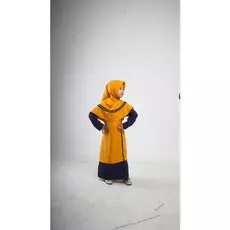 Gamis Wolfis Anak Polos Tanggung