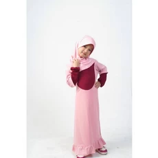 Gamis Polos Anak Perempuan Modern ASDF