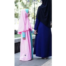 Gamis Anak Perempuan Bahan Katun Ngaji 8 Tahun