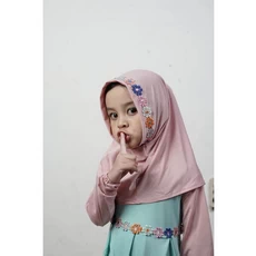 Gamis Anak Kombinasi Kotak Tanggung Reseller