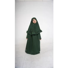 Gamis Anak Satin Velvet Lucu Labella